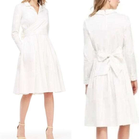Gal Meets Glam ELISABETTA Tie Waist A-Line Dress - Picture 1 of 16
